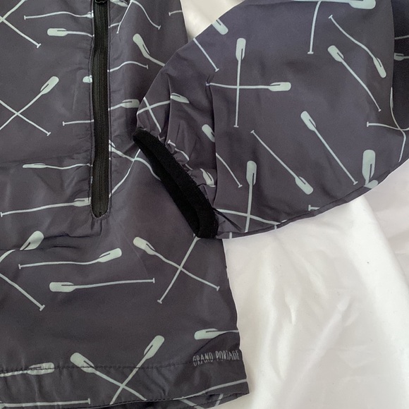 NWT Grand Portage Unisex Paddle Graphic Packable Windbreaker Size XS/S - Picture 5 of 9